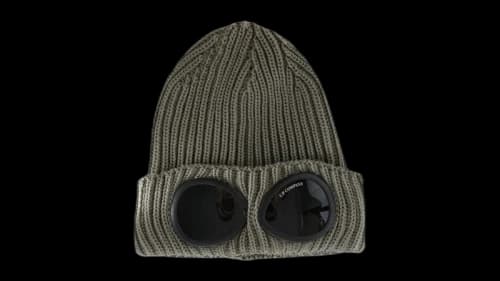 C.P. Company Extrafine Merino Wool Goggle Beanie Fallen Rock