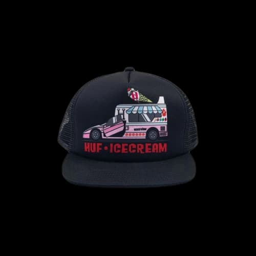 Icecream x HUF Triple Scoop Trucker Hat 'Black'