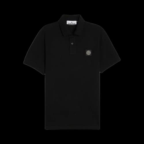 Stone Island Compass Patch Logo Polo 'Black'