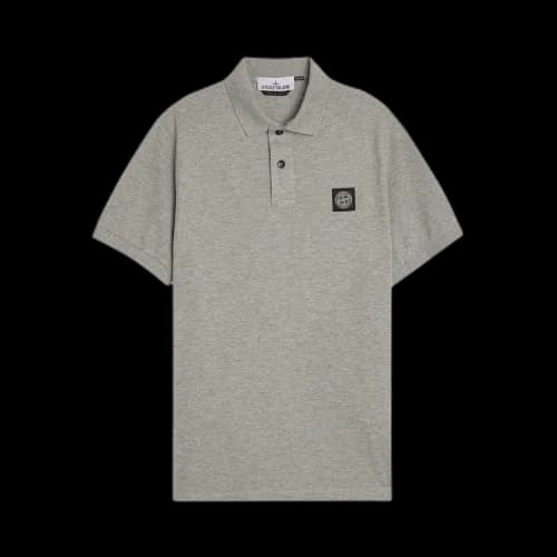 Stone Island Compass Patch Logo Polo 'Melange Grey'