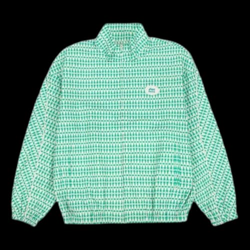 ASICS x 8ON8 Crossover logo Casual Sports Full Print Stand Collar Jacket Couple Style Green
