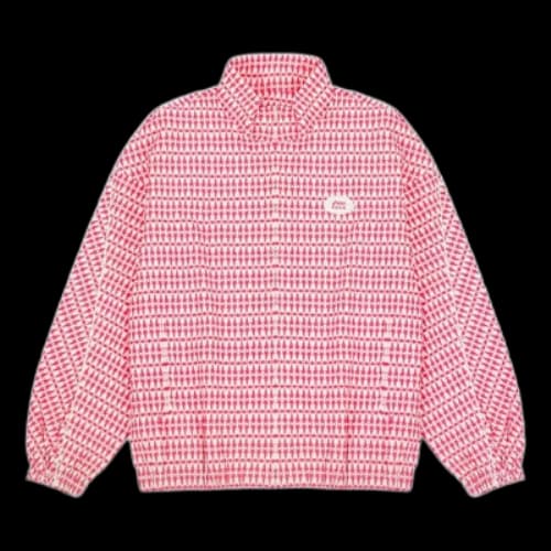 ASICS x 8ON8 Crossover logo Casual Sports Full Print Stand Collar Jacket Couple Style Pink Red