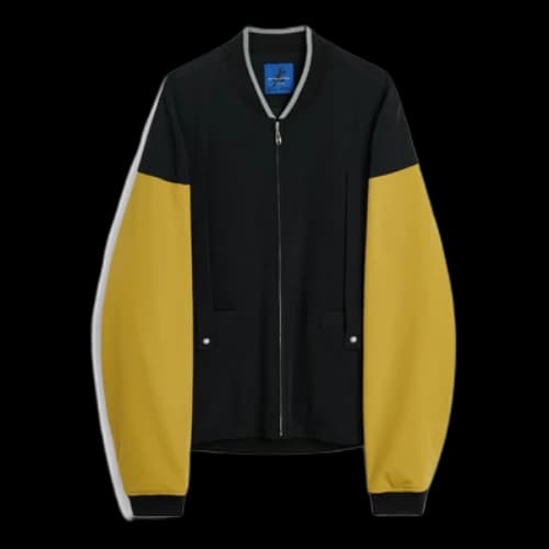 ASICS Novalis Liatrisory Bomber Jacket 'Black Medallion Yellow'