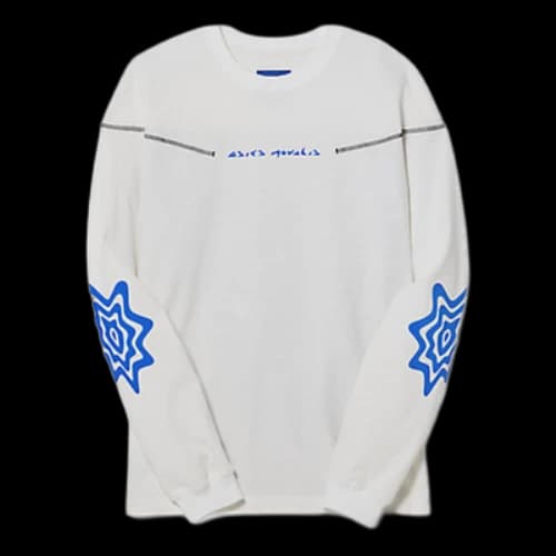 ASICS Novalis Bixance Long Sleeve Top 'White Blue Black'