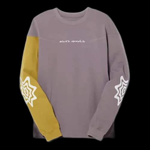 ASICS Novalis Bixance Long Sleeve Top 'Pewter Purple Medallion Yellow'