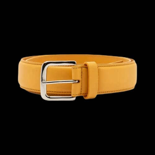 Dries Van Noten Leather Belt 'Yellow'
