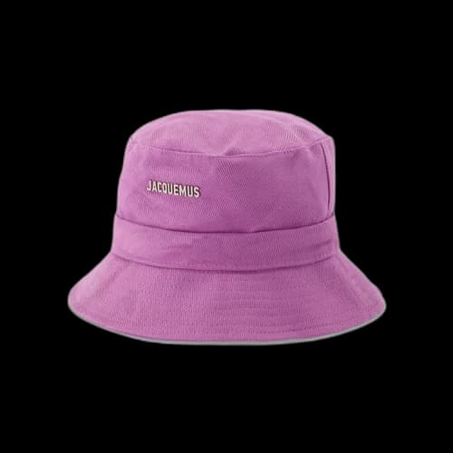 Jacquemus Le Bob Gadjo Bow Knotted Bucket Hat Lilac