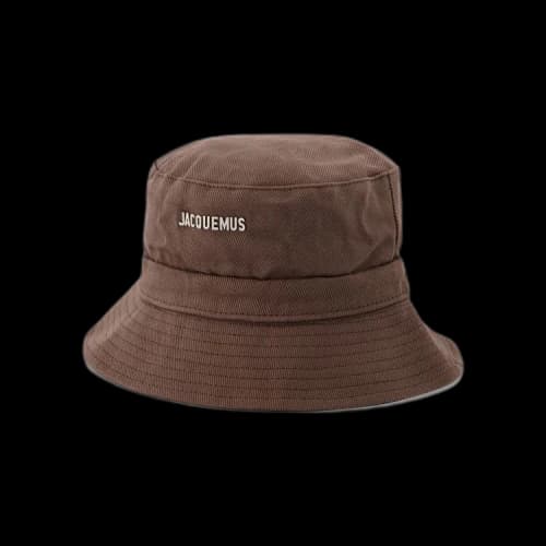 Jacquemus Le Bob Gadjo Bow Knotted Bucket Hat Brown