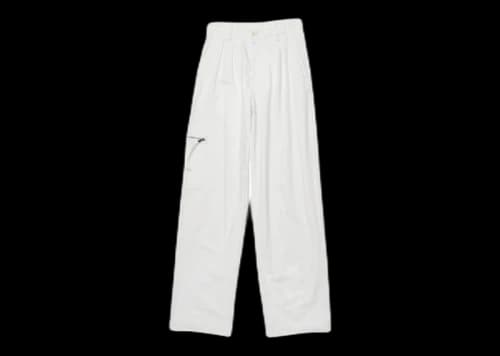 Jacquemus Le de Nimes Bicou Pleated Cargo Jeans White/Brown