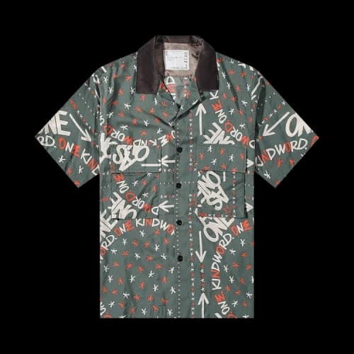 Sacai Eric Haze Bandana Print Shirt 'Green'