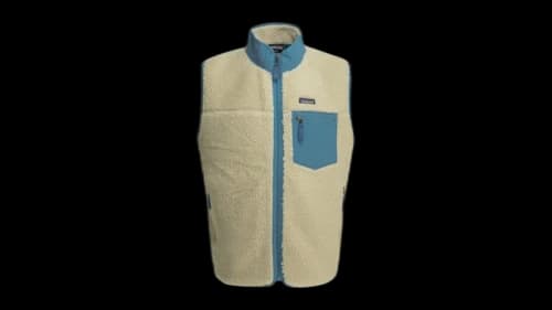 Patagonia Classic Retro-X Fleece Sleeveless Jacket Beige