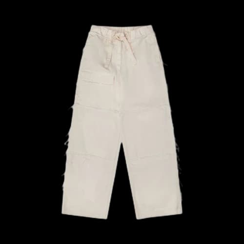 Dries Van Noten Paint Denim Pants 'Ecru'