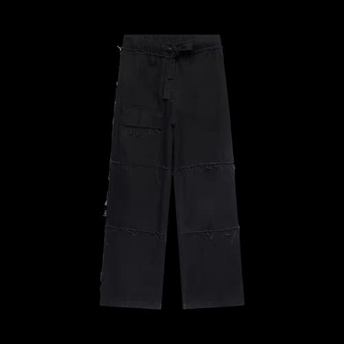 Dries Van Noten Paint Denim Pants 'Black'