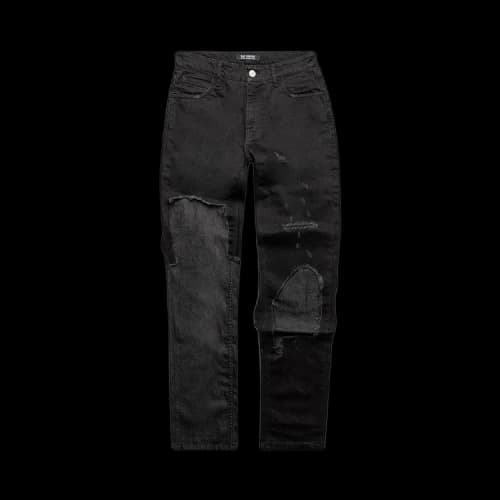 Raf Simons Destroyed Double Denim 'Black'