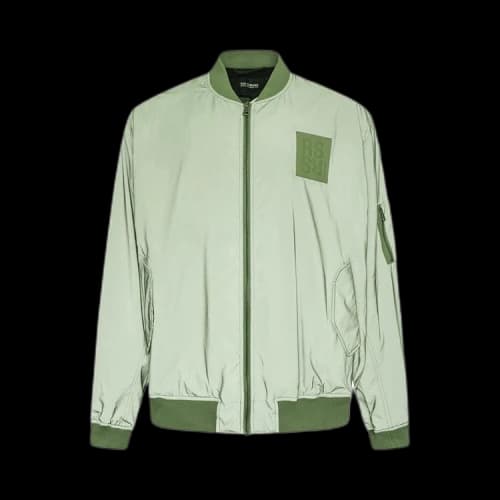 Raf Simons Classic Bomber With Leather Patch 'Green'