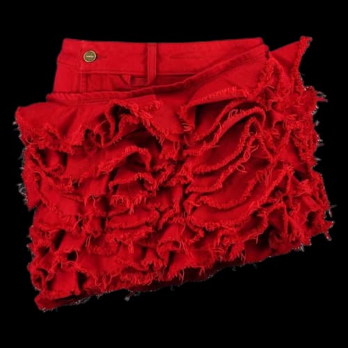 Jacquemus La Jupe De Nimes Artichau 'Red'