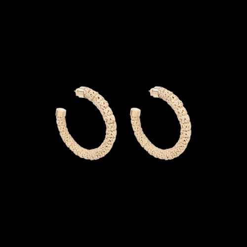Jacquemus Les Creoles Raphia 'Beige'