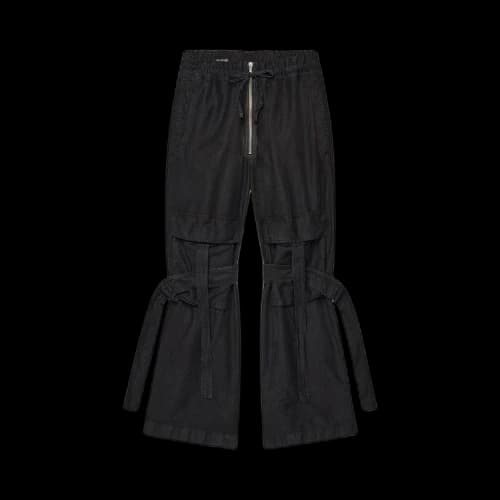 Dries Van Noten Primo Tape Garment Dyed Pants 'Black'