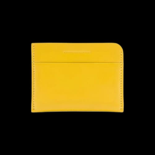 Dries Van Noten Leather Card Holder 'Yellow'