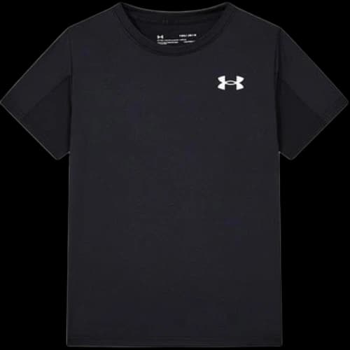 (GS) Under Armour Logo T-Shirt 'Black'