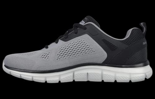 Skechers TRACK Cushioning Waterproof Low top Running Shoes Men's Black Gray