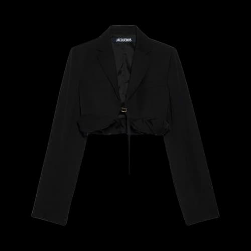 Jacquemus La Veste Croissant Jacket Black