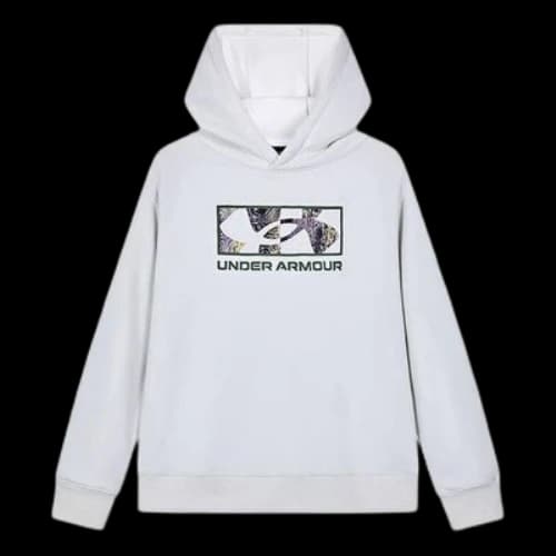 (GS) Under Armour Picture Printed Hoodie 'White'