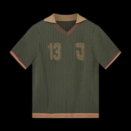 Jacquemus Short-Sleeve Double Polo 'Green'