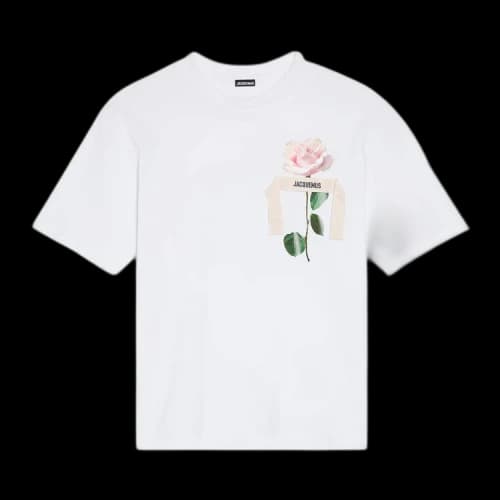 Jacquemus Le Rose T-shirt Rose White