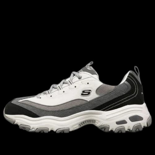 Skechers D'Lites 1.0 Low-Top Running Shoes Black/Grey