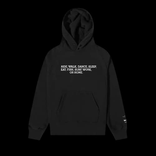 Engineered Garments Raglan Hoodie 'Black/Ride'