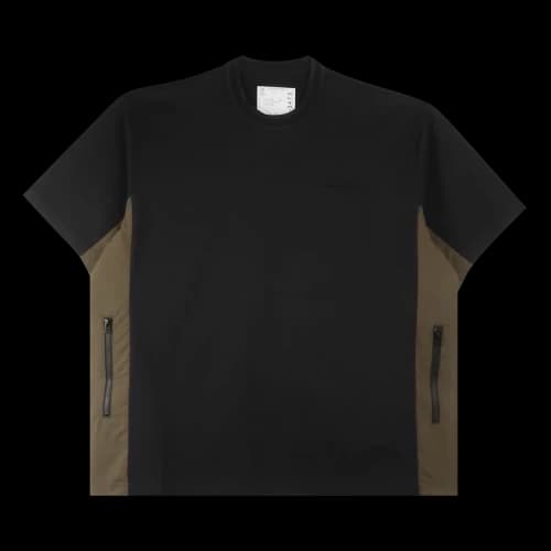 Sacai Jersey T-Shirt 'Navy/Khaki'