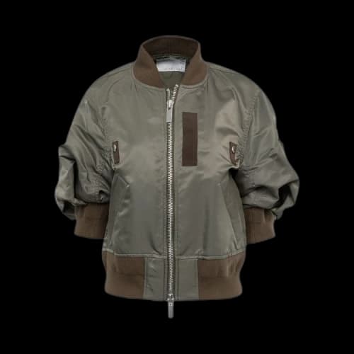 Sacai Nylon Twill Blouson 'Taupe'