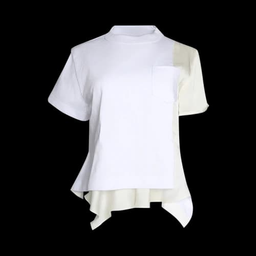 Sacai Jersey T-Shirt 'White'