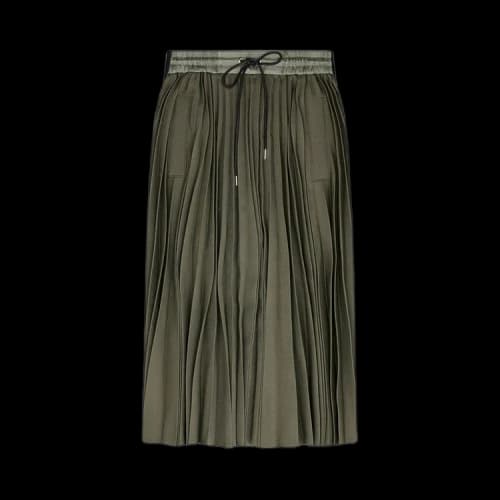 Sacai Technical Jersey Skirt 'Khaki'