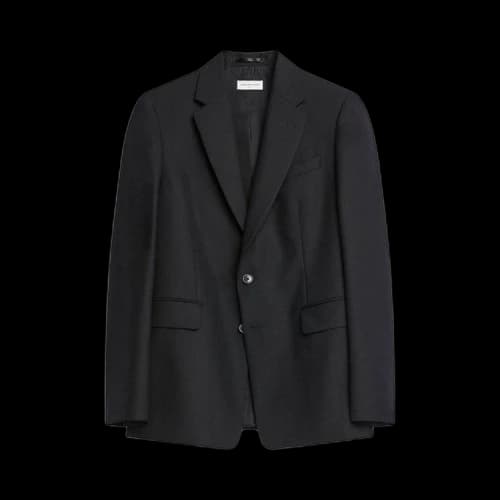 Dries Van Noten Linen Blend Blazer 'Black'