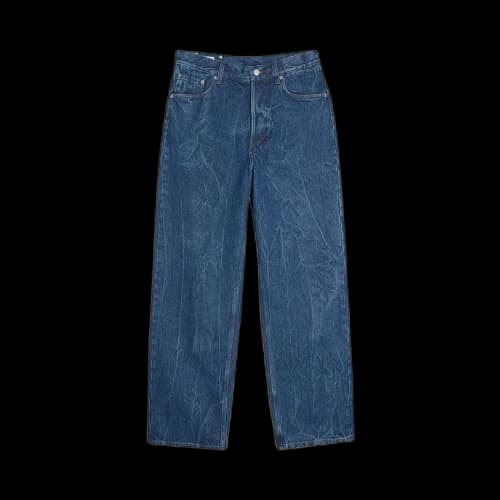 Dries Van Noten Loose Fit Straight Leg Denim Pants 'Blue'