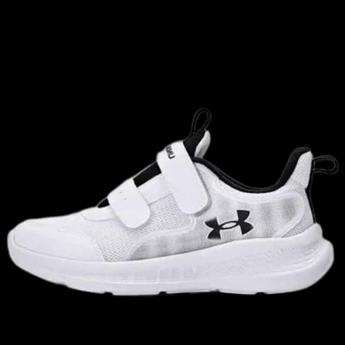 (GS) Under Armour Essential Sneakers 'White Black'