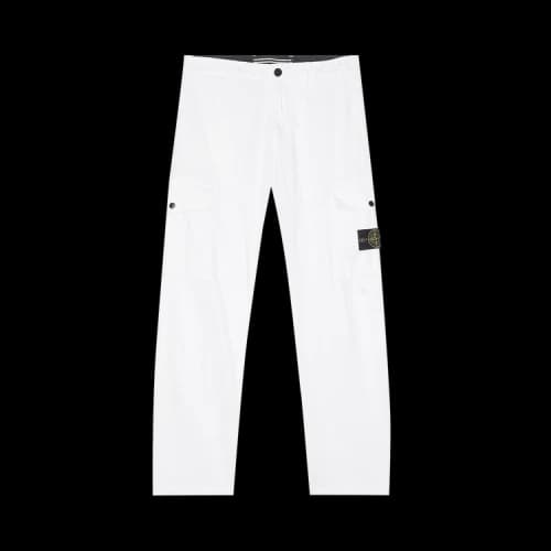 Stone Island Straight Leg Cargo Pants 'White'