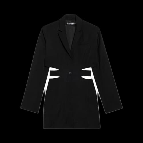 Jacquemus La Robe Bari Woven Dress 'Black'