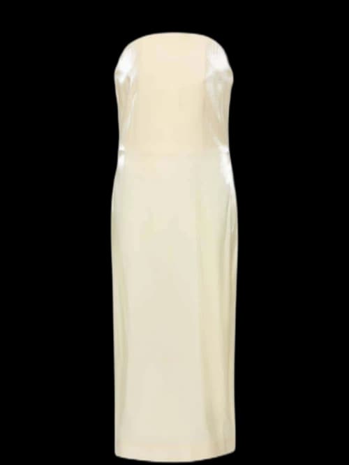 Jacquemus La Robe Carino Midi Dress Pale Yellow