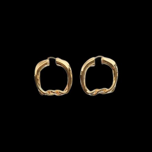 Jacquemus Les Petites Creoles Nodi 'Light Gold'