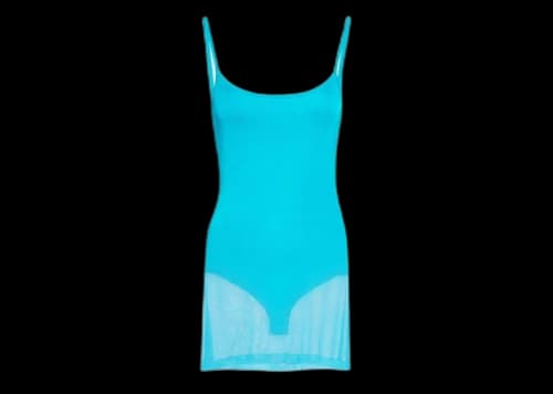 Jacquemus La Robe Maille Roupao Turquoise