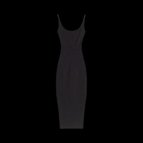 Mugler Sculpting Knit Dress 'Black'