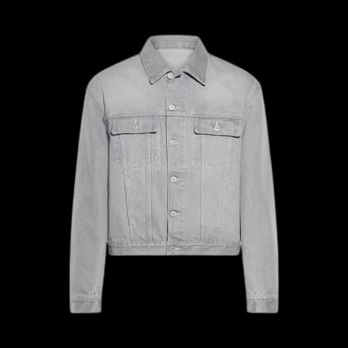 Jacquemus Denim Jacket 'Grey/Off White'