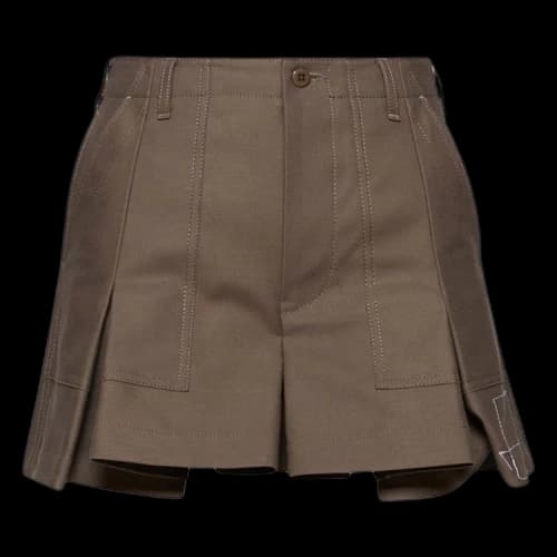 Sacai x WTAPS Back Satin Shorts 'Taupe'