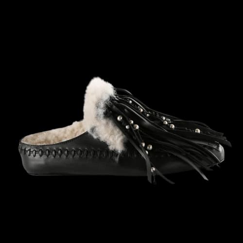 Ann Demeulemeester Olai Fringe Mule 'Black' (Women's)