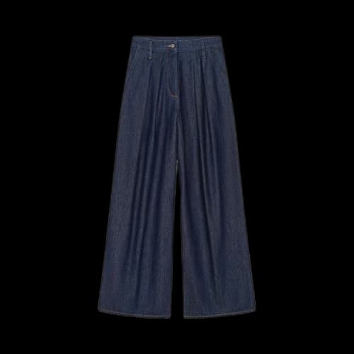 Dries Van Noten Wide Pleated Jeans Toothpaste Degrade