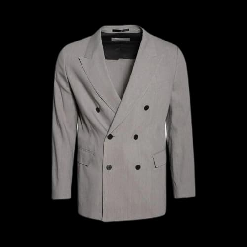 Dries Van Noten Double Breasted Blazer 'Grey'
