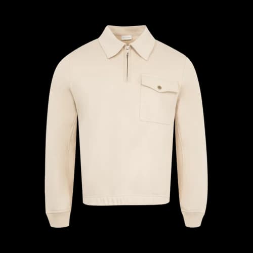 Dries Van Noten Quarter Zip Sweater 'Beige'